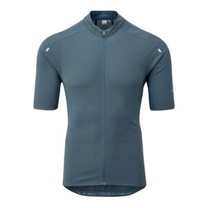 Rab Cinder Biking Jersey Top Mens Large Blue Cycling Zip Pockets Body Mapped NEW